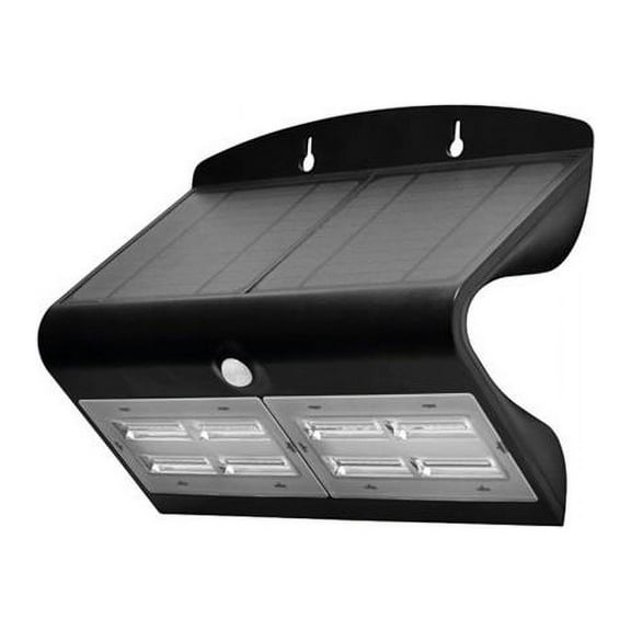 Luceco LEXS80B40 IP44 6.8W 750lm 4000K Solar Guardian PIR Wall Light - Black