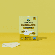 Lucent Globe Dishwashing Detergent Sheets, Dish Soap & Dishwasher Tablets Alternative. Plant-Based, Eco-Friendly, Fully Biodegradable, Lemon Scent