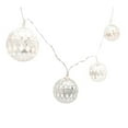 thumbnail image 1 of Lucent Metal Filigree Ball 10 Led Light String Silver, 1 of 1