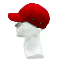 Lucent Path Red Baseball Bump Cap - Lightweight Safety Hard Hat Head Protection Cap