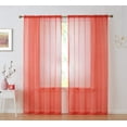 thumbnail image 1 of THD Essentials Sheer Voile Window Treatment Rod Pocket Curtain Panels - Pair, 1 of 39