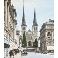 thumbnail image 1 of Lucerne Cathedral Switzerland Magic Lantern Slide Hand Coloured Circa 1900 by John Short / Design Pics, 1 of 3