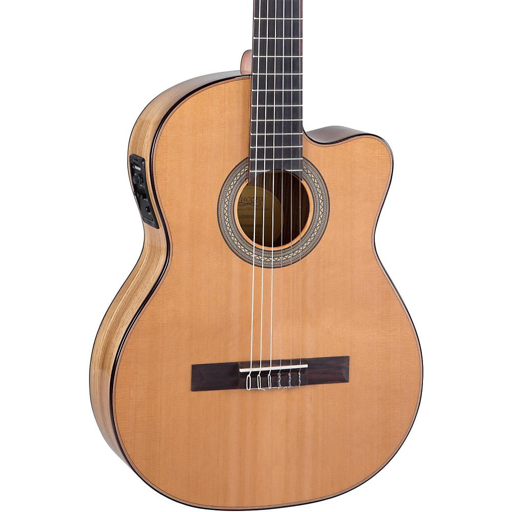 Lucero LC235SCE Acoustic-Electric Exotic Wood Classical Guitar - Natural