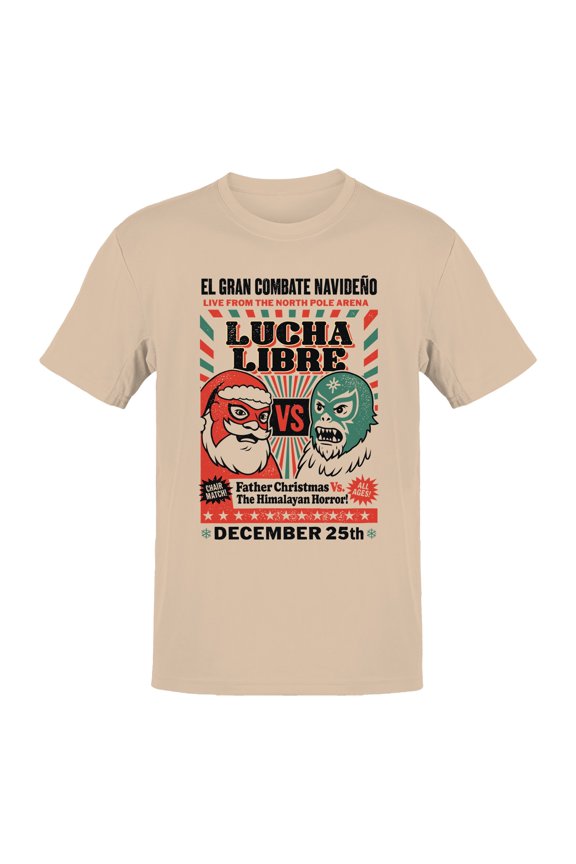 Lucha Libre Christmas Showdown Men's T-shirt