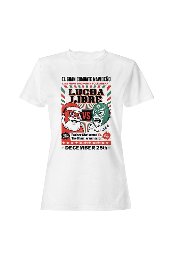 Lucha Libre Christmas Showdown Women's T-shirt