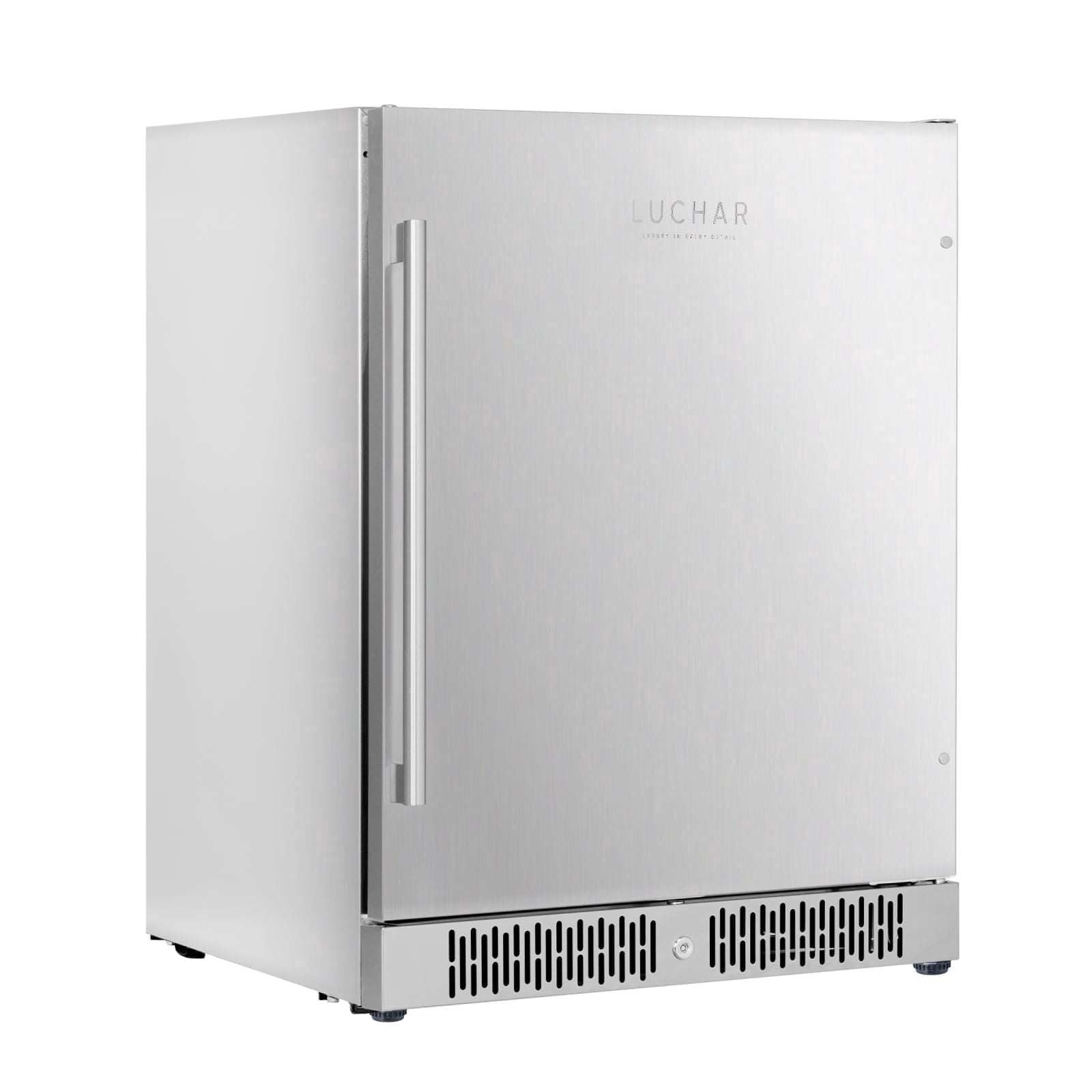 Luchar 24 Inch Beverage Refrigerator, Stainless Steel Door Outdoor Fridge Holds 164 Cans