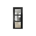 thumbnail image 1 of Lucia 2555 Matte Black, Solid French Doors with Clear Glass - 18" x 80", 1 of 5