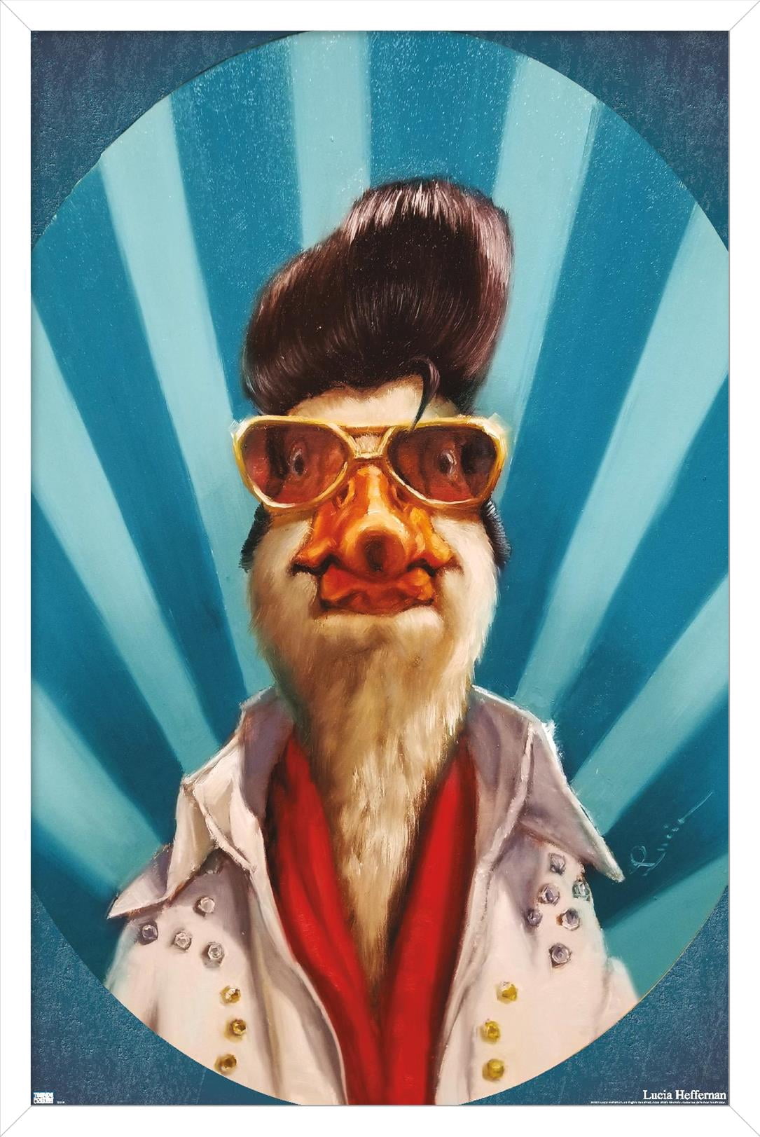 Lucia Heffernan Art - Duck The King Wall Poster, 14.725" x 22.375" Framed