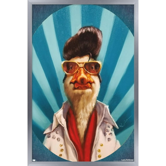 Lucia Heffernan Art - Duck The King Wall Poster, 14.725" x 22.375" Framed