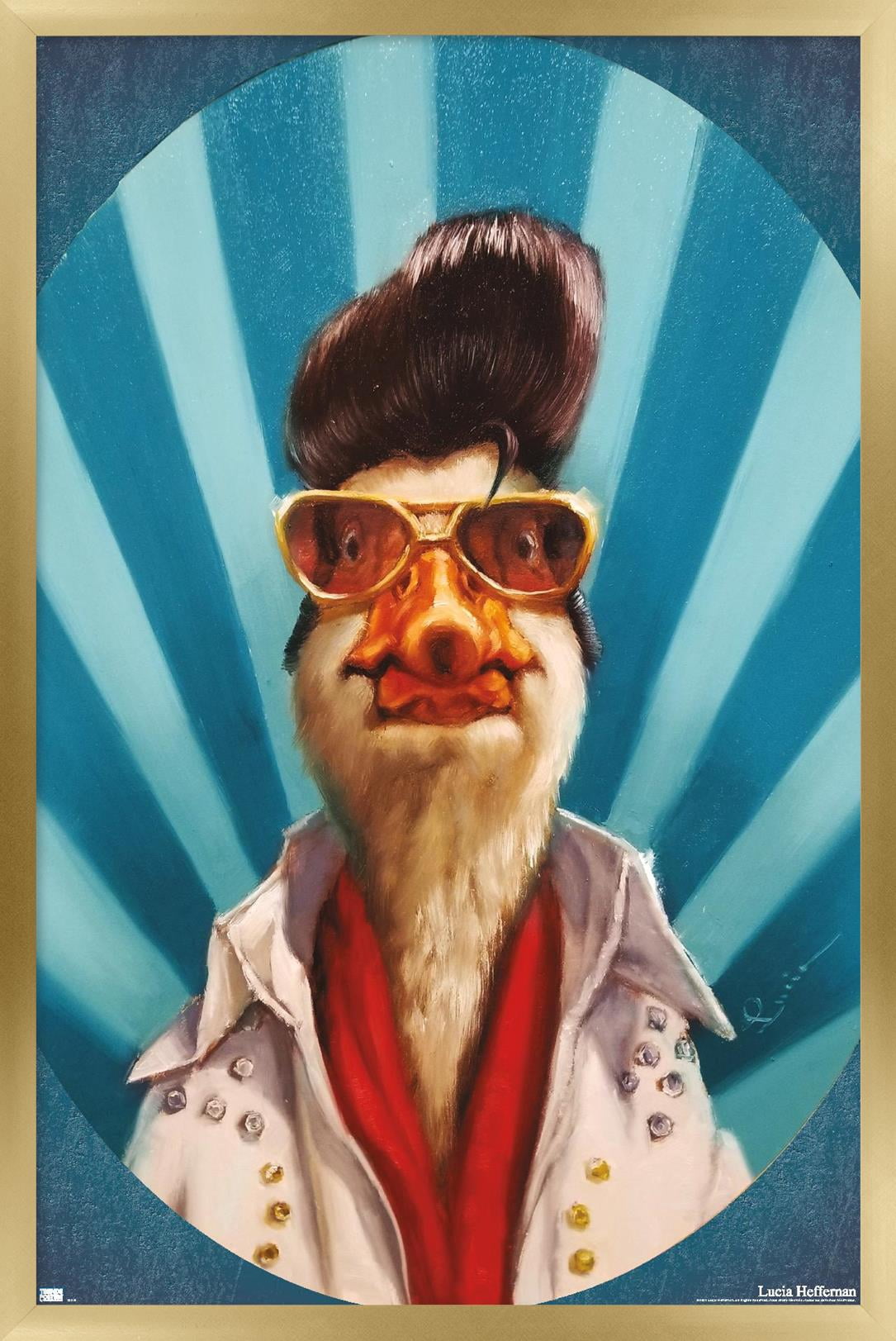 Lucia Heffernan Art - Duck The King Wall Poster, 22.375" x 34" Framed