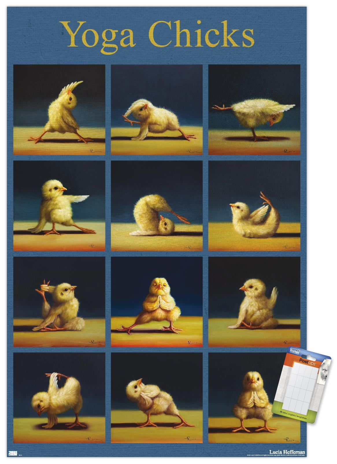 Lucia Heffernan Art - Yoga Chicks Wall Poster with Magnetic Frame