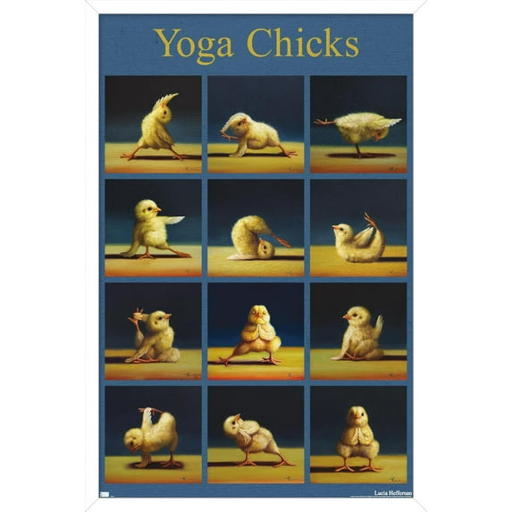 Lucia Heffernan Art - Yoga Chicks Wall Poster, 22.375" x 34" Framed