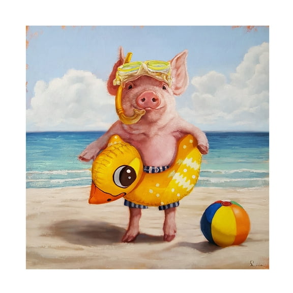 Trademark Fine Art Lucia Heffernan Baked Ham Canvas Wall Art - 14x14