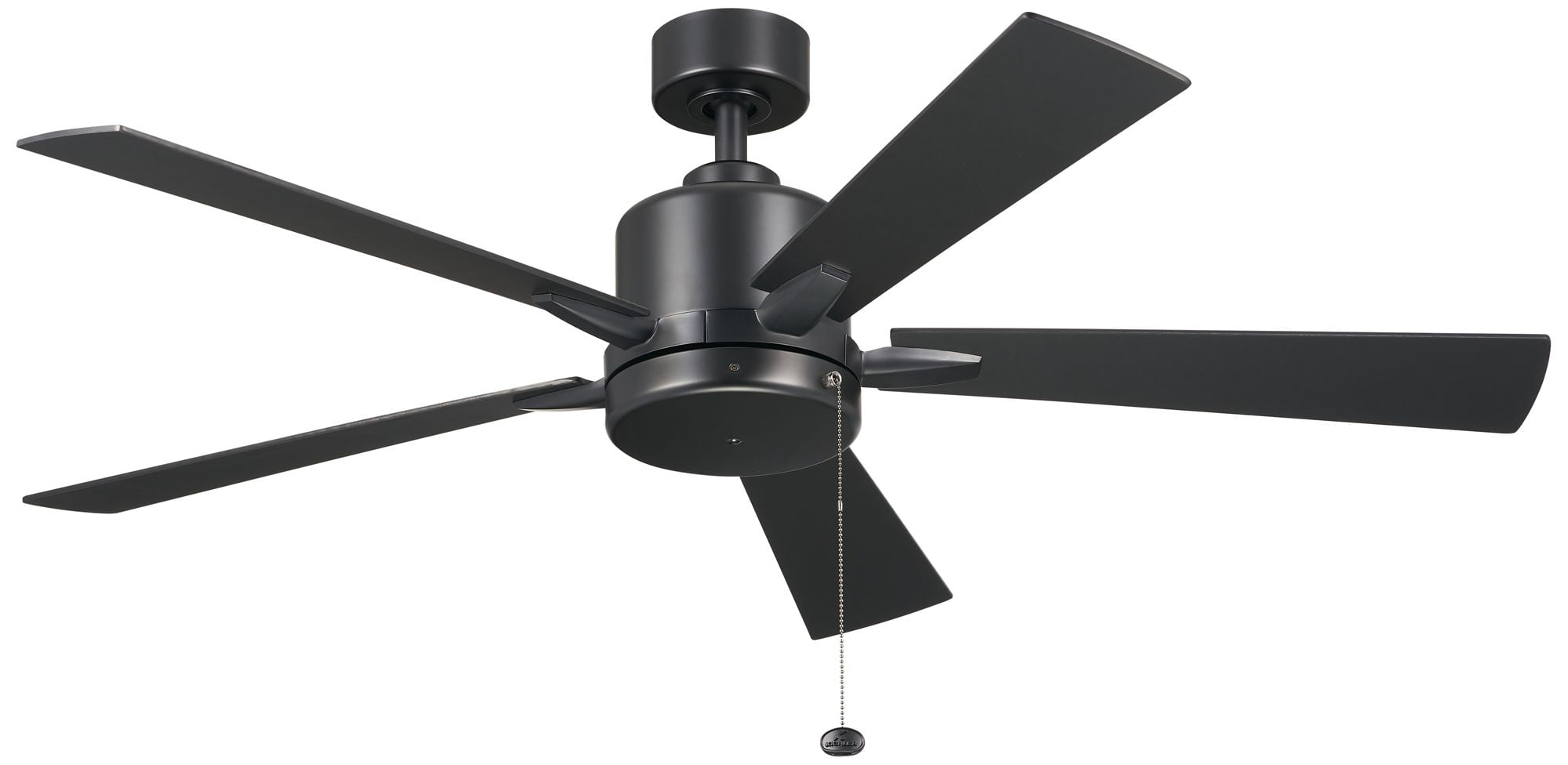 Lucian II 52'' Satin Black Ceiling Fan with Reversible Blades