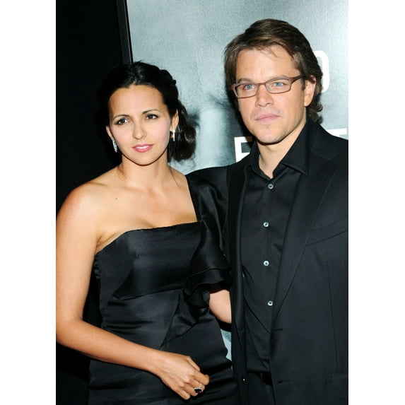 Luciana Bozan Barroso Matt Damon At Arrivals For The Adjustment Bureau Premiere The Ziegfeld Theatre New York Ny