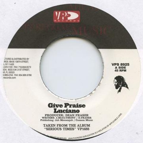 Luciano / Luciano, Morgan Heritage Give Praise / Love Will Make It VPS8925 VP US US
