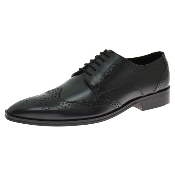 Luciano Natazzi Handmade Mens Full Leather Shoes Gabbana Rosato Wingtip Oxford