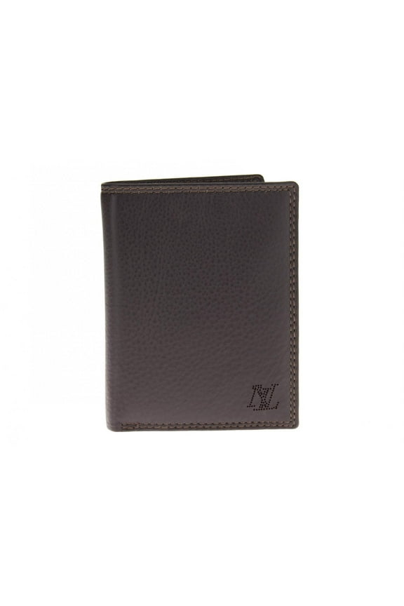 Men's Nappa Leather RFID Blocking Bifold Wallet Extra ID Flap Brown
