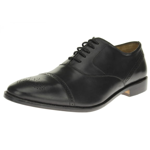 Luciano Natazzi Mens Dress Shoes Full Grain Leather Cap-Toe Oxford Lace-Up SL302