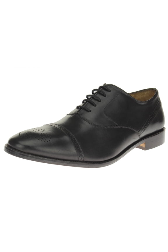 Mens Dress Shoes Full Grain Leather Cap-Toe Oxford Lace-Up SL302