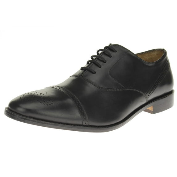 Luciano Natazzi Mens Dress Shoes Full Grain Leather Cap-Toe Oxford Lace-Up SL302