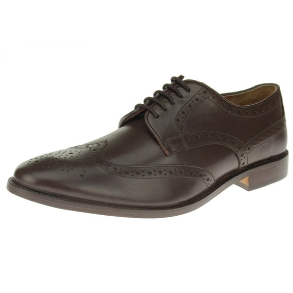 Luciano Natazzi Mens Dress Shoes Full Grain Leather Wingtip Oxford Lace-Up SL301