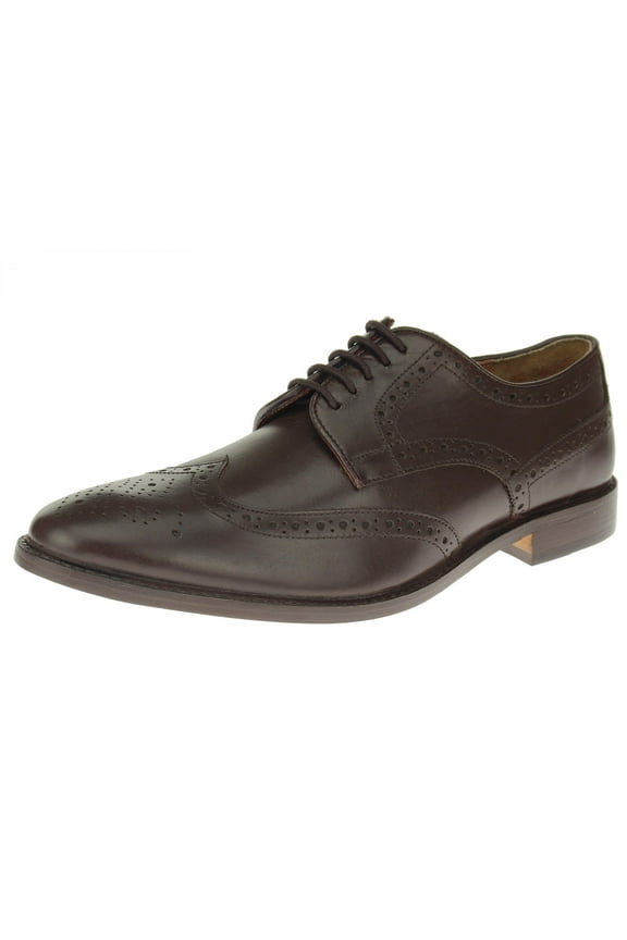 Mens Dress Shoes Full Grain Leather Wingtip Oxford Lace-Up SL301