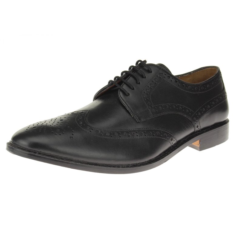 Luciano Natazzi Mens Dress Shoes Full Grain Leather Wingtip  display picture 2