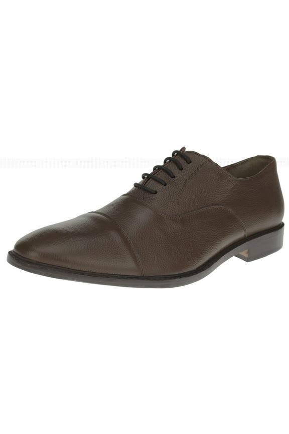 Mens Full Grain Leather Dress Shoes Lace-Up Cap-Toe Oxford SL303