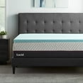 Lucid 2" Cooling Gel with Aloe Plush Memory Foam Mattress Topper, King