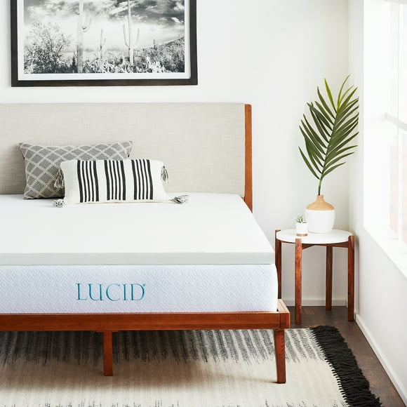 Lucid 2" Premium Soft Foam Mattress Topper, Full