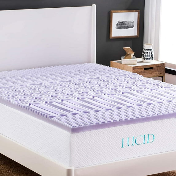 Lucid 2" Zoned Memory Foam Topper, King