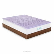 Lucid 2-inch Lavender Scented Zoned Memory Foam Mattress Topper