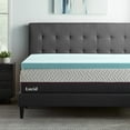 thumbnail image 1 of Lucid 3" Cooling Gel with Aloe Plush Memory Foam Mattress Topper, Queen, 1 of 12