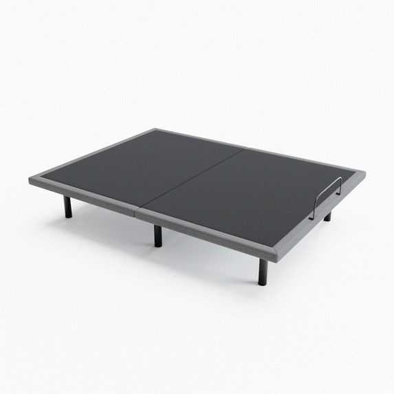 Lucid Advanced Power Adjustable Bed Base with Wireless Remote, USB Ports, Adjustable Head and Foot Incline, Queen