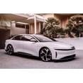 thumbnail image 1 of Lucid Air Electric Car GT Edition Art Indoor Decor - 24x36 Inch Glossy Laminated Poster - Stunning Detail and Bold Colors, 1 of 4