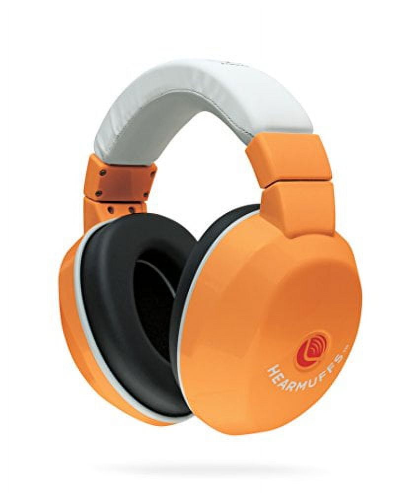 Lucid Audio HearMuffs Kids Hearing Protection Orange/White (Overthe