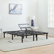 Lucid Basic Remote Controlled Steel Adjustable Bed Base, King/Split King Ships in Two Boxes