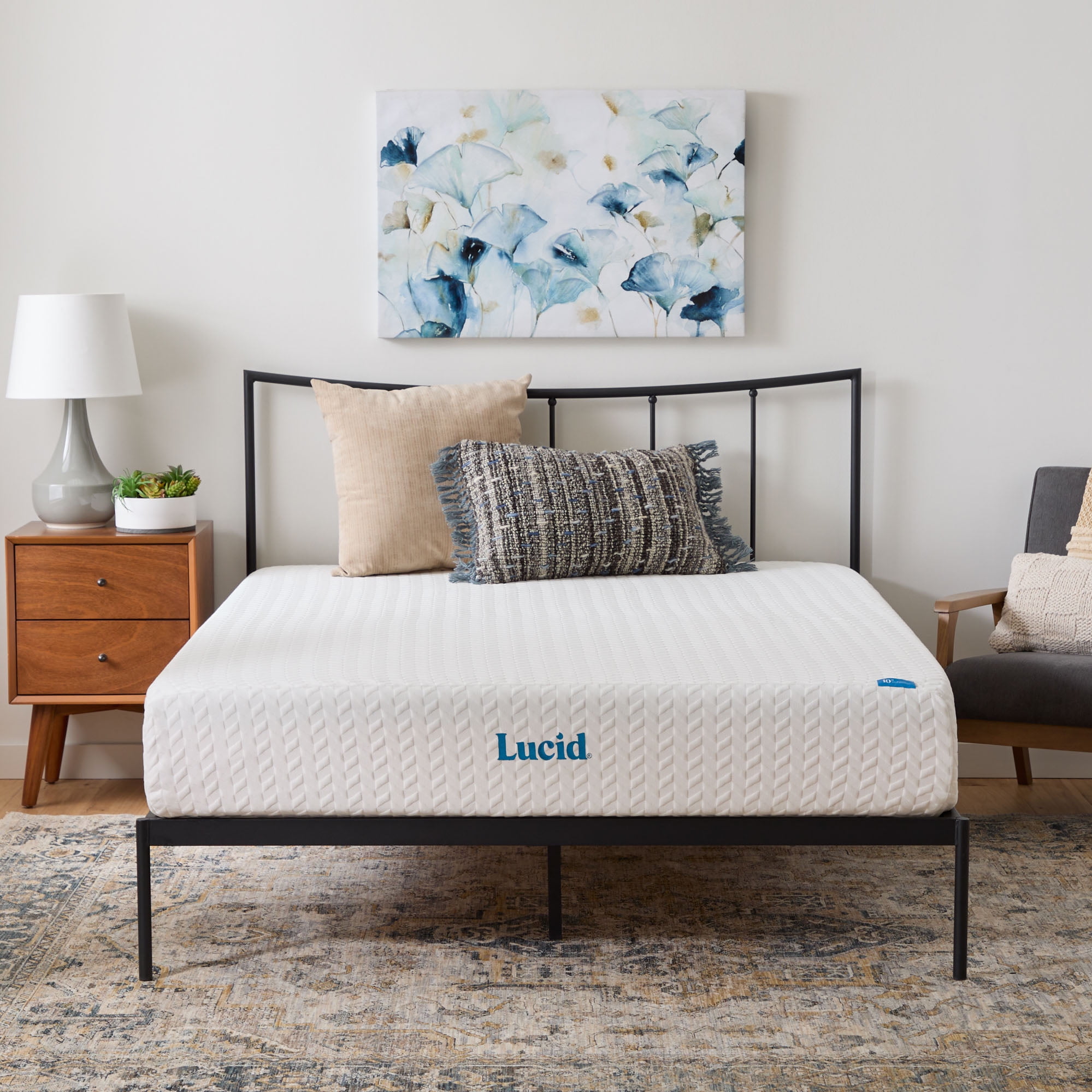 Lucid Bliss 10" Gel Memory Foam Mattress, Plush, California King
