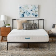 Lucid Bliss Queen Tight Top 10" Plush Memory Foam Mattress with Gel Infusion and Ventilation