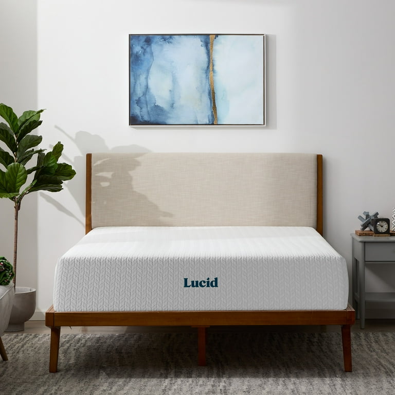 Lucid memory foam mattress walmart deals