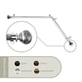 thumbnail image 1 of Lucid Corner Window Curtain Rod 13/16 inch dia. 28-48" - Black, 1 of 3