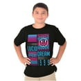 thumbnail image 1 of Lucid Dream Melting Happy Face Crewneck T Shirts Boy Girl Teen Brisco Brands X, 1 of 5