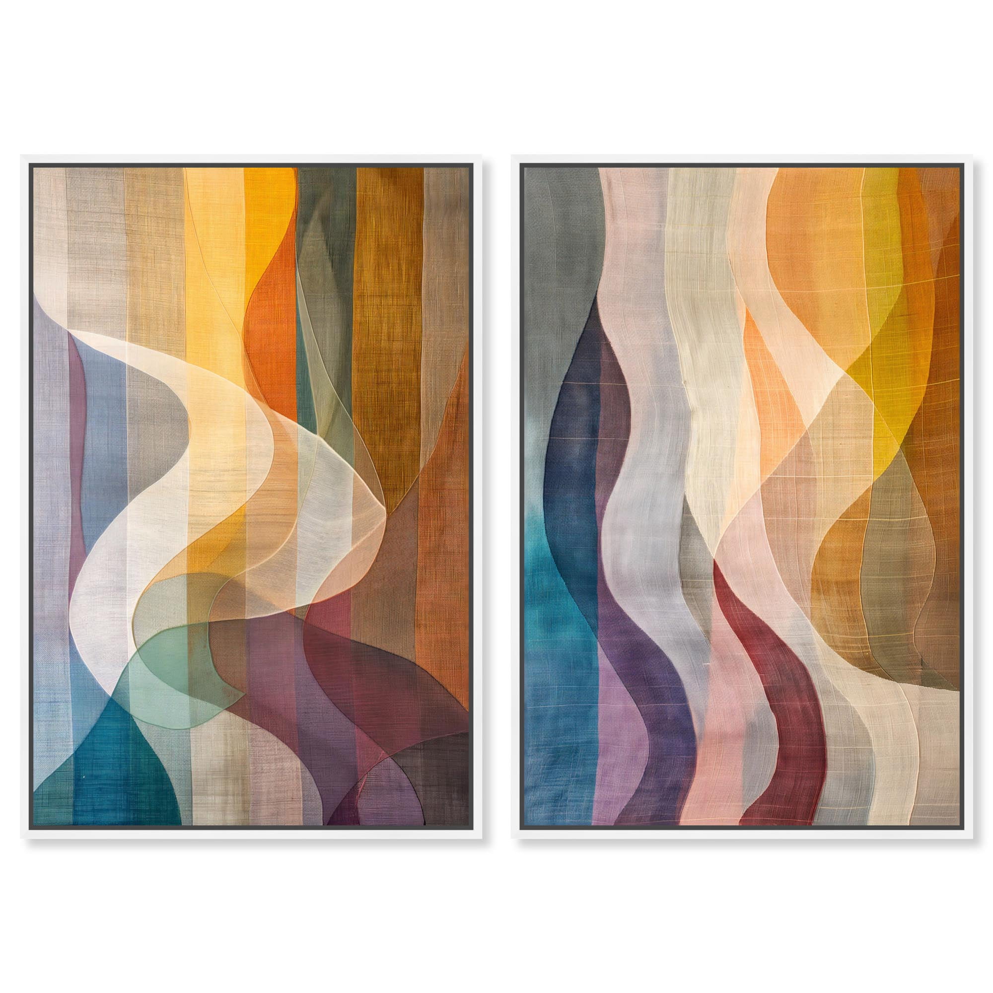 Lucid Harmony Abstract Set Canvas Print Colorful Wall Decor by Art ...