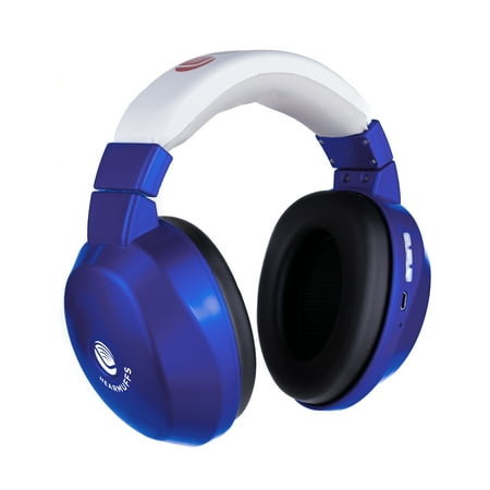 Lucid Hearing Bluetooth Hearmuffs for Kids (5-10 Years) - Hearing Protection NRR 13, Blue
