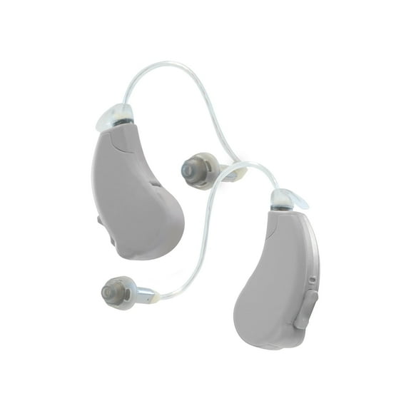 Lucid Hearing Engage BT Streaming OTC Hearing Aids (Compatible With Android, Gray)