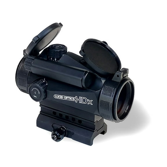 Lucid Optics Mid Sized Red Dot Sight HDx, 3 MOA Circle Dot Reticle, Matte Black