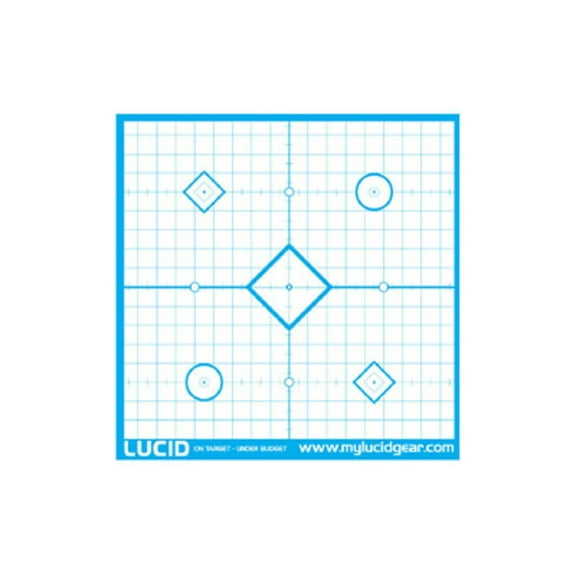 Lucid Precision Sight In Target 20/Pack, Cyan, 18inX18in
