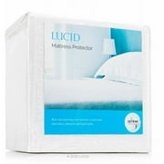 Lucid Premium Waterproof Fitted Mattress Protector, King