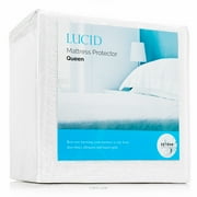 Lucid Premium Waterproof Mattress Protector - Vinyl Free, Queen